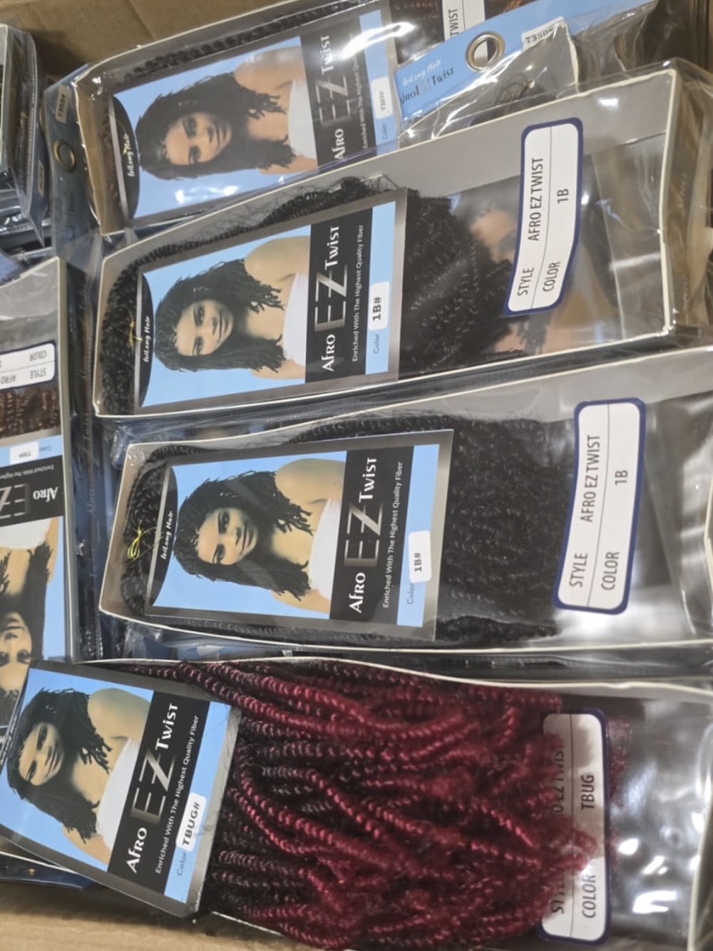 Synthetic Crochet Braids - 1B Black & Burgundy